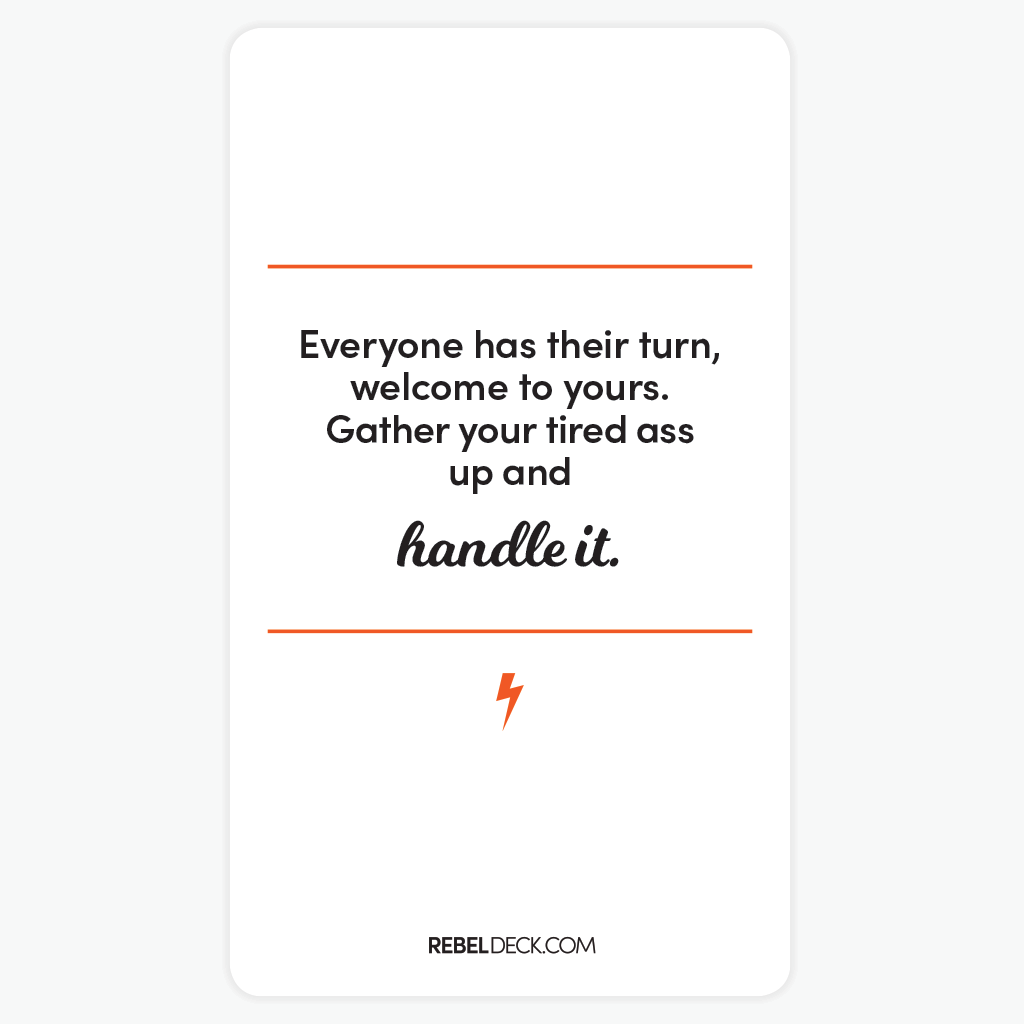 🔥 Rebel Deck Original Edition– Funny Oracle Cards for Daily Self-Reflection & No-BS Guidance