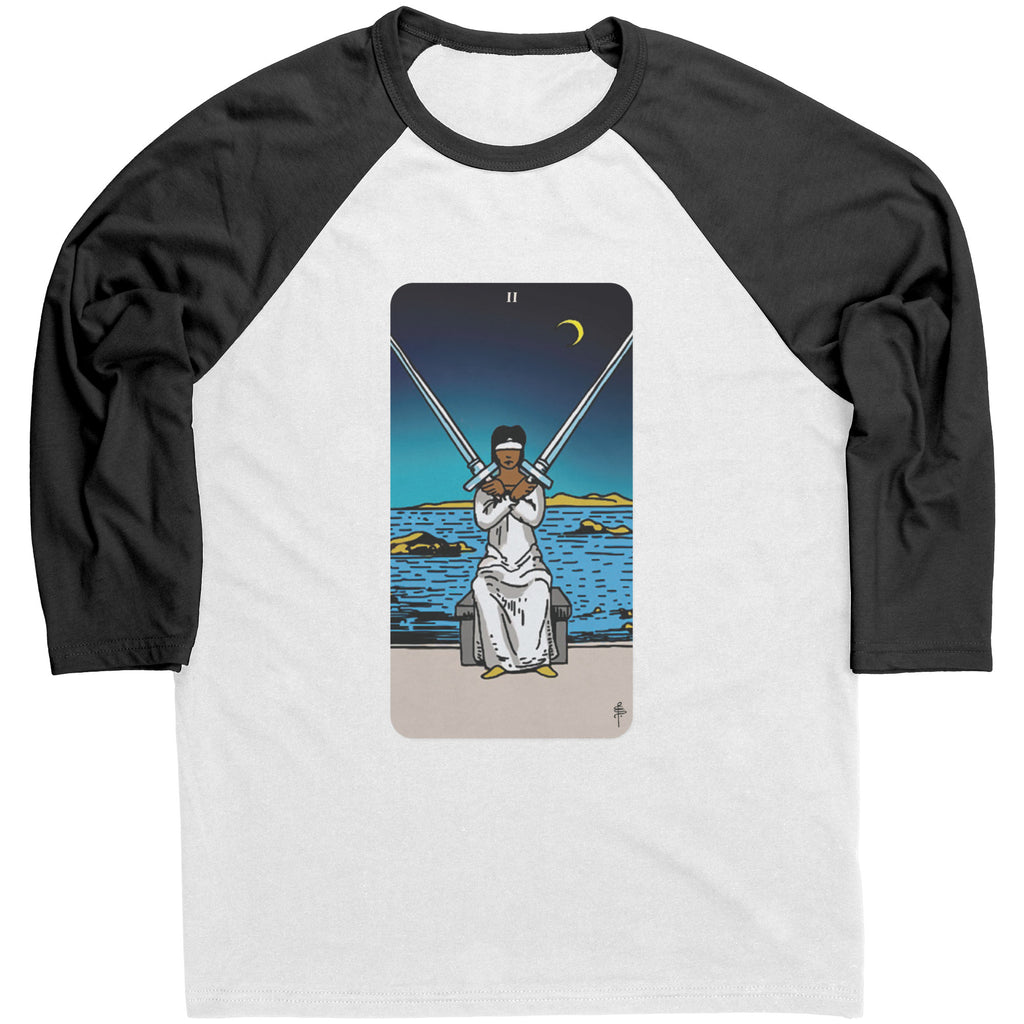 Pixie Pop Two of Swords Baseball Tee