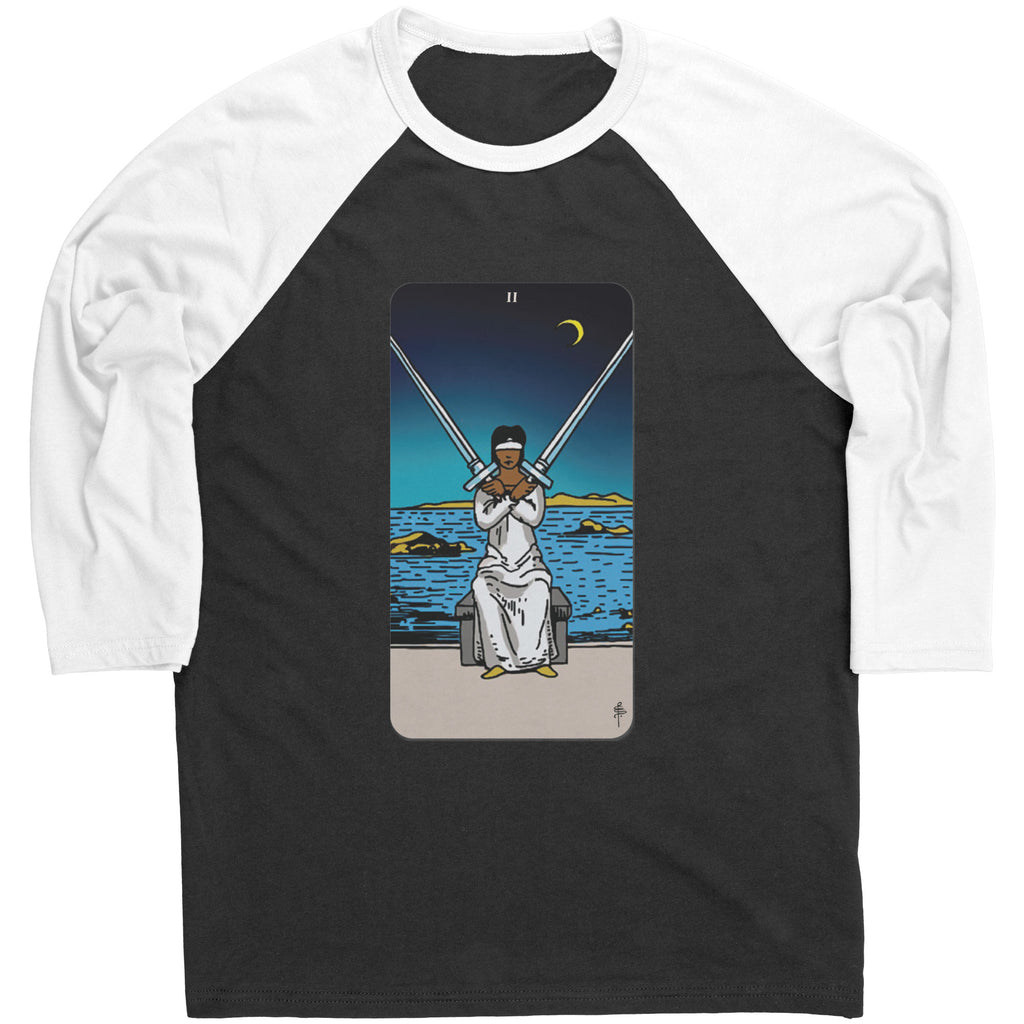 Pixie Pop Two of Swords Baseball Tee