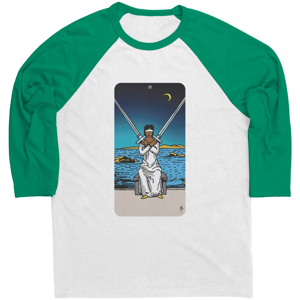 Pixie Pop Two of Swords Baseball Tee
