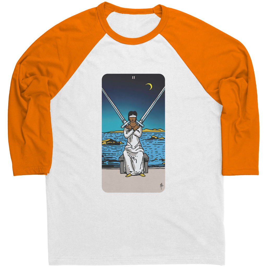 Pixie Pop Two of Swords Baseball Tee