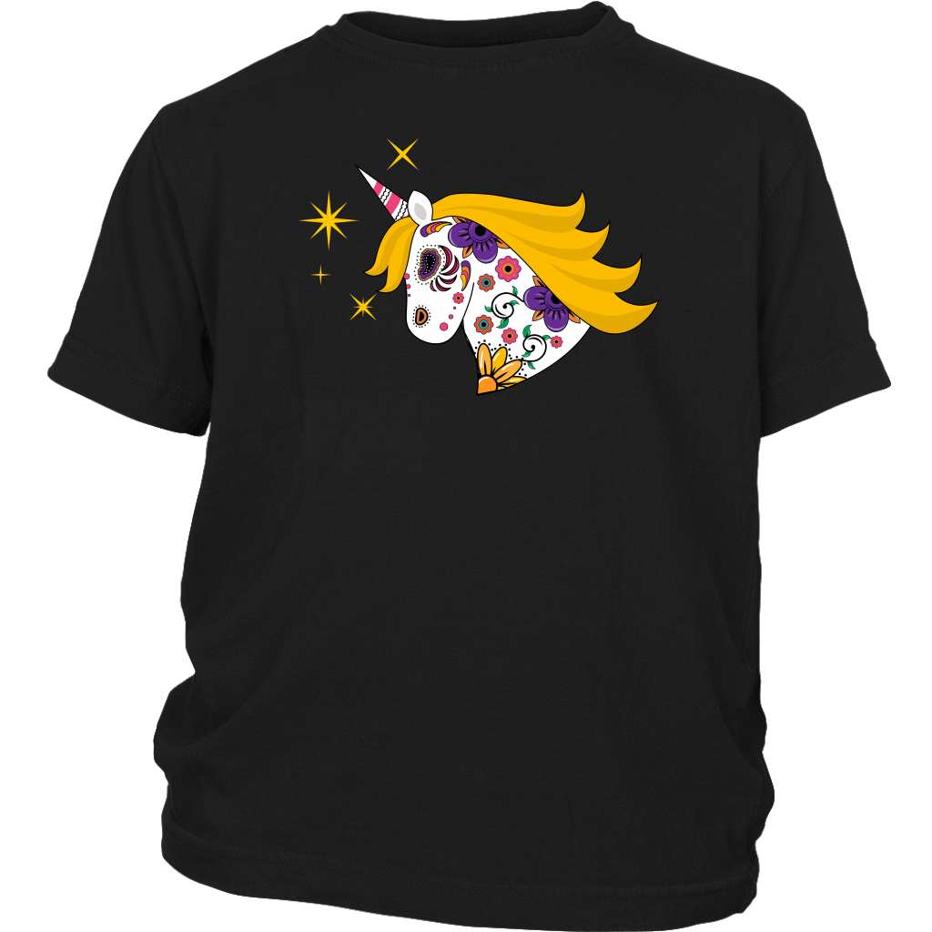 Sugar Skull Unicorn Youth Tee